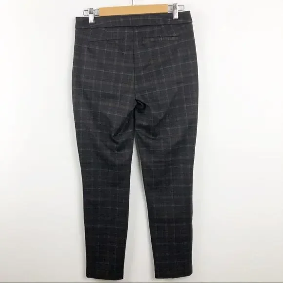 Rachel Zoe Laurel style- stylish brown plaid Pants - Picture 8 of 15